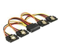 Cable DeLOCK 60156 SATA 15 pines 4x SATA 15 pines 0,15 m