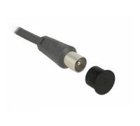 DeLOCK 60165 Negro 10pieza(s) tapa de seguridad para enchufe - Tapas de seguridad para enchufes (F jack, Negro, Tipo F, Polietileno (PE), 11,5 mm, 14 mm)