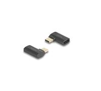 DeLOCK 60245 Adaptador de inversión del Tipo de Cables USB Type-C USB Tipo-C Antracita