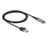 Delock 60760 cable de red negro, antracita 2 m cat6