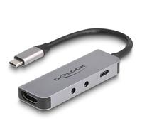 Delock 61064 hub de interfaz usb 3.2 gen 1 (3.1 gen 1) type-c gris