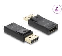 Delock 61084 cambiador de género para cable displayport hdmi negro