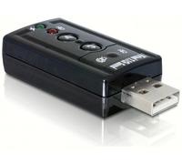 DeLock Tarjeta de sonido externa 61645 – Adaptador USB 2.0 7.1 3,5 mm Micrófono/Auriculares/RCA