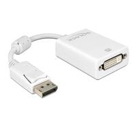 DeLOCK Adaptador DisplayPort a DVI-I 61765 0.125 Metros Blanco