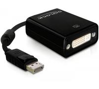 Adaptador Delock Enchufe Displayport &gt Toma DVI negra