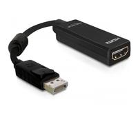 Delock 61849 Adaptador DisplayPort 1.1 macho a HDMI Hembra Pasivo Negro