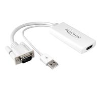 Delock Adaptador VGA A HDMI Con Audio Usb