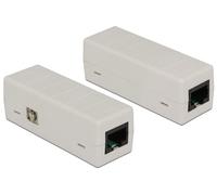 DeLOCK 62619 adaptador de cable RJ-45 Gris - Adaptador para cable (RJ-45, RJ-45,