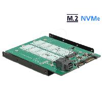 DELOCK Adapter Sata 22PIN + SFF-8643 NVME -> 2X M.2 NGFF