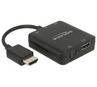 Delock 62784 convertidor de audio negro - conversor de audio (micro-us