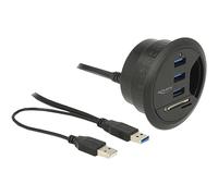 DeLOCK 62869 nodo - Concentrador (USB 3.0 (3.1 Gen 1) Type-A, USB 3.0 (3.1 Gen 1) Type-A, 5000 Mbit/s, Negro, 0,95 m, USB)