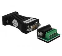 Delock 62919 cambiador de género para cable rs-232 rs-485 negro