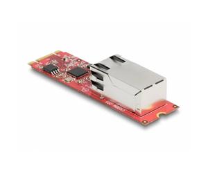 Delock 62985 - Conversor de Interfaz (1 Gigabit LAN (1/2,5 Gbps), 1 Conector M.2 Key B, Llave M.2