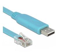 DeLock Adaptador USB 2.0 A a Serie RS232 RJ45 – 3,0 m Azul