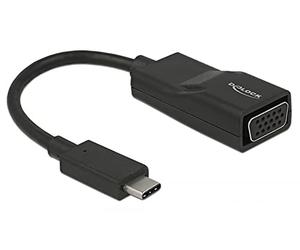 DeLOCK 63923 - Adaptador gráfico USB (1920 x 1200 píxeles), Color Negro