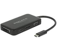DELOCK 63929 - Adaptador Conector USB tipo C > VGA, HDMI, DVI, DisplayPort