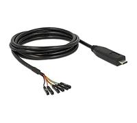 DeLOCK 63946 adaptador de cable USB 2.0 Type-C 6 x Pin pin header separate Negro - Adaptador para cable (USB 2.0 Type-C, 6 x Pin pin header separate, 2 m, Negro)