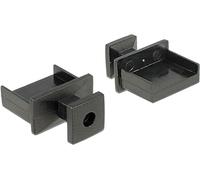 DeLOCK 64009 Negro 10pieza(s) tapa de seguridad para enchufe - Tapas de seguridad para enchufes (USB Type-A, Negro, Acrilonitrilo butadieno estireno (ABS), 13,1 mm, 16,4 mm, 7 mm)