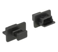 Delock 64011 tapa de seguridad para enchufe usb mini-b negro 10 pieza(
