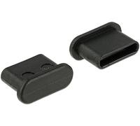 DeLock Tapas de seguridad USB Tipo C 64014 – Negro – Polietileno (PE) 10 piezas (6,5/9,8/4 mm)