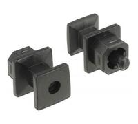 DeLOCK 64023 Negro 10pieza(s) Tapa de Seguridad para Enchufe - Tapas de Seguridad para enchufes (Negro, Acrilonitrilo butadieno estireno (ABS), 8 mm, 14,6 mm, 8 mm, Bolsa de plástico)