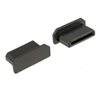 DeLOCK 64028 Negro 10pieza(s) tapa de seguridad para enchufe - Tapas de seguridad para enchufes (HDMI mini-C, Negro, Polietileno (PE), 6,4 mm, 12,5 mm, 4,7 mm)