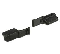 Delock 64033 tapa de seguridad para enchufe negro 10 pieza(s)