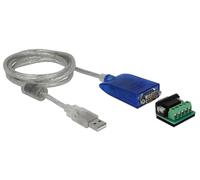 Delock 64055, Adaptador USB Tipo A a Serie RS-422/485 DB9 con protección contra sobretensiones