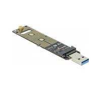 DeLOCK 64069 Controlador M.2 NVMe para PCIe, Adaptador de Tarjeta M.2 a PCIe, 10 Gbit/s, USB 3.1 Gen 2, Color Verde