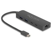 DELOCK 64110 - Replicador de puertos/estación base, USB tipo C