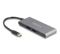 DeLOCK 64111 hub de Interfaz USB 3.2 Gen 2 (3.1 Gen 2) Type-C 10000 Mbit/s Gris
