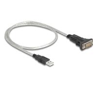 Delock 64267 cable de serie negro, transparente 0,5 m usb tipo a db-9