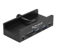 Delock 64285 hub de interfaz usb 2.0 type-a 5000 mbit/s negro