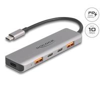 DeLOCK 64302 base para portátil/replicador de puertos USB 3.2 Gen 2 (3.1 Gen 2) Type-C Gris