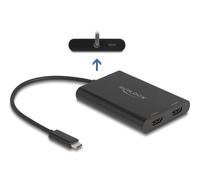Delock 64309 adaptador de cable de vídeo 0,2 m usb tipo c hdmi + usb