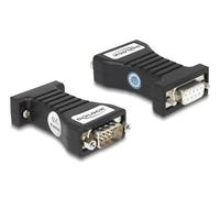 Delock 64315 convertidor, repetidor y aislador en serie rs-232 negro