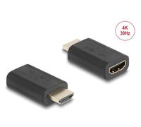 Delock 64325 cambiador de género para cable hdmi negro