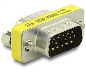 Delock 65010 cambiador de género para cable vga plata
