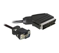 DeLOCK 65028, Níquel, VGA (D-Sub), SCART (21-pin), 2 m