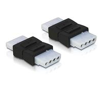 DeLOCK 65045 Adaptador de Cable 4-Pin Molex Negro - Adaptador para Cable (4-Pin Molex, 4-Pin Molex, Female Connector/Female Connector, Negro)