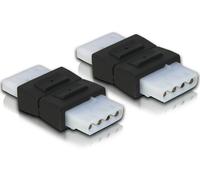 Delock 65045 cambiador de género para cable 4-pin molex negro