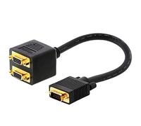 DELOCK 65060 - Adaptador VGA, conector VGA a 2 conectores VGA