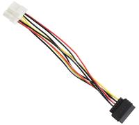 Delock sata 15pin 2x 4pin molex female 20cm - cables de alimentación