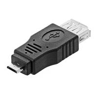 DeLOCK 65325 - Adaptador para Cable (Micro USB B, USB 2.0 A, Macho/Hembra), Color Negro