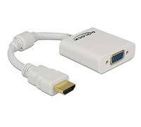 DeLOCK 65346 - Adaptador para Cable (19-p HDMI-A M, 15-p VGA F, Macho/Hembra, 1920 x 1080 píxeles) Blanco