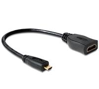 Delock 65391 cable hdmi 0,23 m hdmi tipo a (estándar) hdmi tipo d (mi