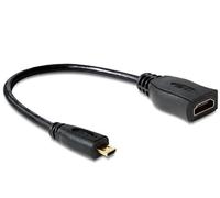 DeLOCK 65391 - HDMI-Cable 1.4 A -> micro - D fe/ma 0,20m - Warranty: 1Y