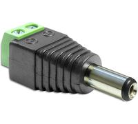 Delock 65396 cambiador de género para cable dc 2.1 x 5.5 mm 2p negro,