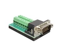 DeLOCK 65424 Adaptador de Cable VGA 16p Negro, Verde, Plata - Adaptador para Cable (VGA, 16p, Macho, Negro, Verde, Plata)