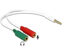 Delock 65447 - cable de conector jack (0.2 metros), blanco